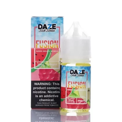 7 Daze Fusion TFN Salt - Raspberry Green Apple Watermelon ICED - 30ml - 50mg