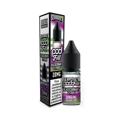 Blackcurrant Citrus Nic Salt E-Liquid by Seriously Pod Fill - 20 mg - High Strength