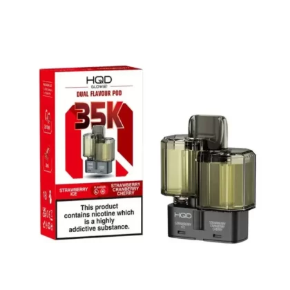 HQD Glow Air 35K Prefilled Pod Strawberry Ice / Strawberry Cranberry Cherry - Nicotine Strength#20mg