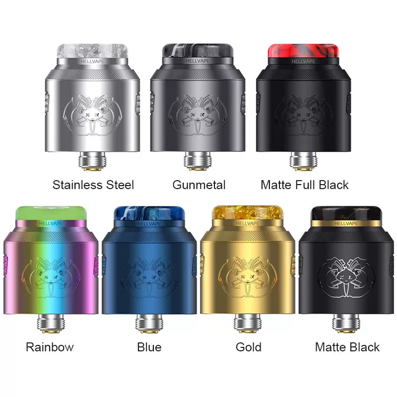 Hellvape Drop Dead 2 RDA Atomizer Tank - Matte Full Black - Image 2