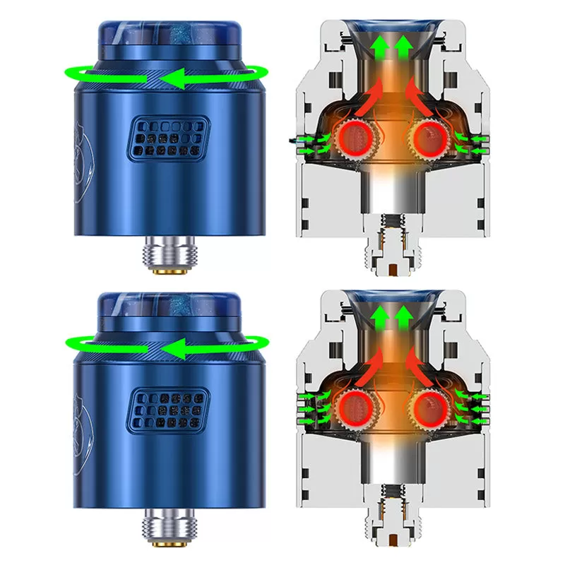 Hellvape Drop Dead 2 RDA Atomizer Tank - Matte Full Black - Image 3