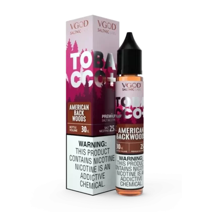 VGOD Tobacco Plus – American Backwoods 30ML (25/50 mg) - Vape Product, Vape Product