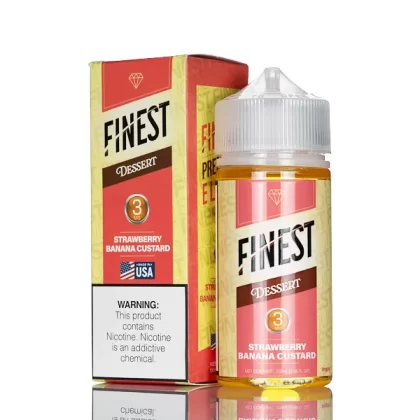 Finest E-Liquid - Desert Edition - Strawberry Banana Custard - 100mL - Vape Product, Vape Product