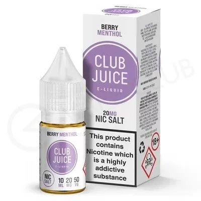 Berry Menthol Nic Salt E-Liquid by Club Juice - Ecigpremium