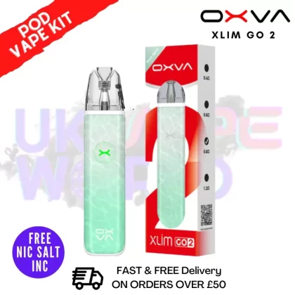 Oxva Xlim GO 2 Green Ripple Pod Vape Kit – Only £10.99