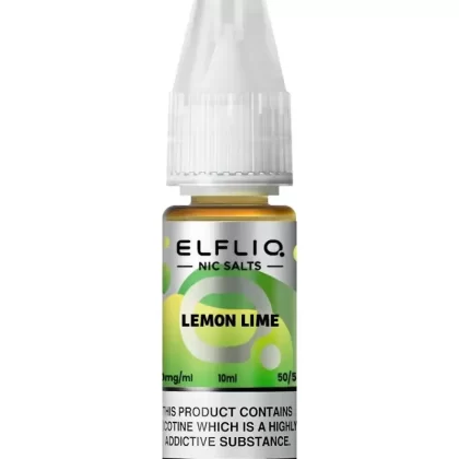 Elf Bar Elfliq Lemon Lime Nic Salt Vape Juice - Strength 5mg