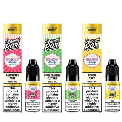 Dinner Lady - Desserts Bar Salts 10ml (10mg) - Apple Crumble Custard