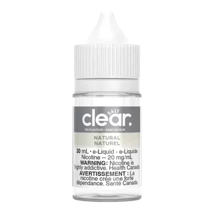 Clear Salt Nic E-liquid – Natural 30ml - Nicotine Strength#12mg/ml