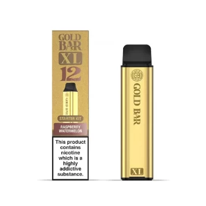 Gold Bar XL Prefilled Pod Kit Raspberry Watermelon - Strength#20mg
