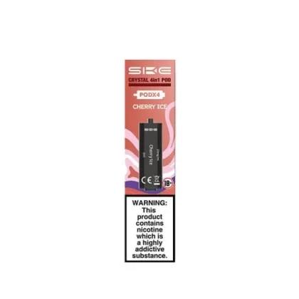 Cherry Ice SKE Crystal 4-in-1 Prefilled Pods – 2400 Puffs, 20mg, 2ml