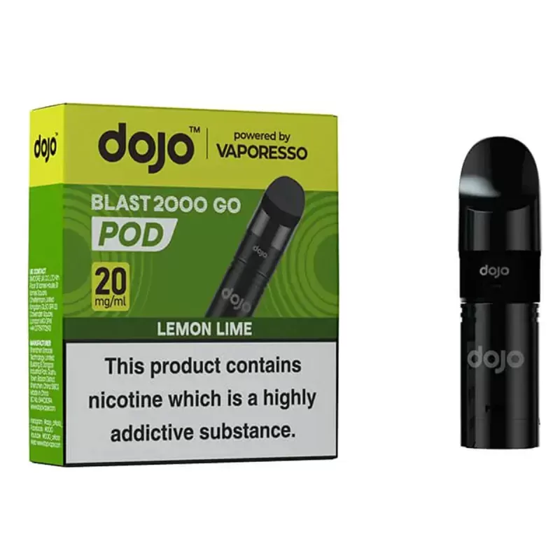 Vaporesso Dojo Blast 2000 Go Prefilled Pods - Raspberry Lime - Image 3