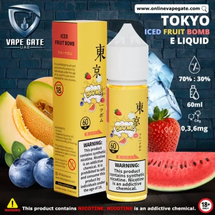Tokyo Iced Fruit Bomb E Liquid - 0 mg / 60 ml