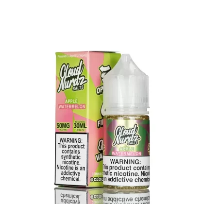 Cloud Nurdz Salts E-Liquid - Watermelon Apple - 30mL