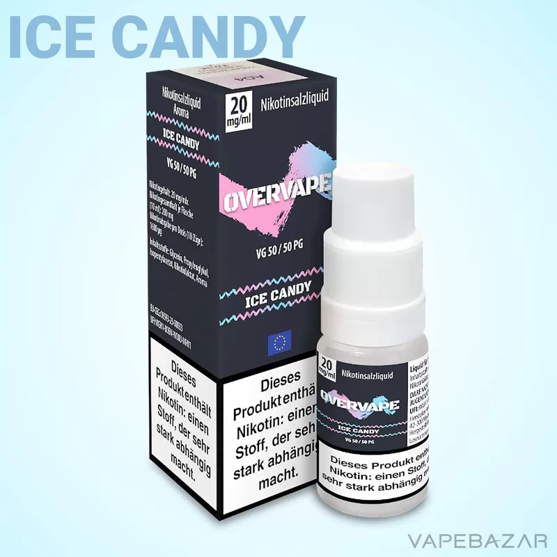 Overvape Nikotinsalz Liquid – Ice Candy - Vapebazar - Image 2