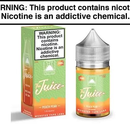 PEACH PEAR BY THE JUICE SALT 30ML - Vapejuice