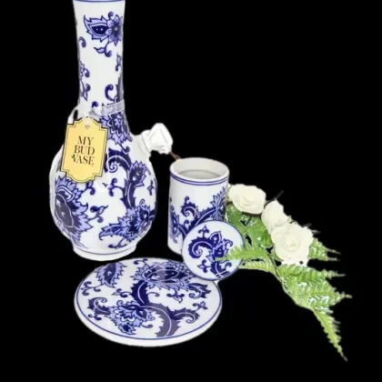 My Bud Vase “Joy” Chinese Porcelain Vase Bong Set - Vape Store