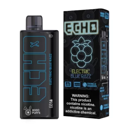 Electric Blue Razz Disposable Vape (8000 Puffs) by ECHO