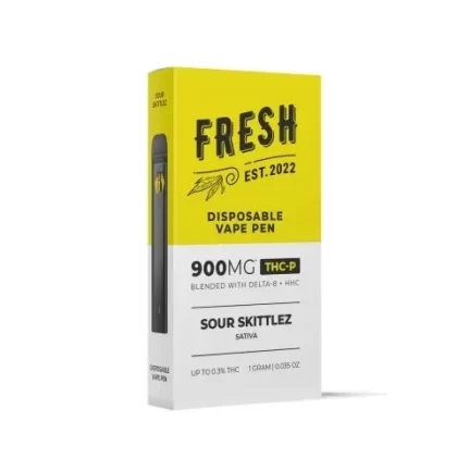 Sour Skittlez Vape Pen – THCP Disposable 900mg Fresh - Vape Store
