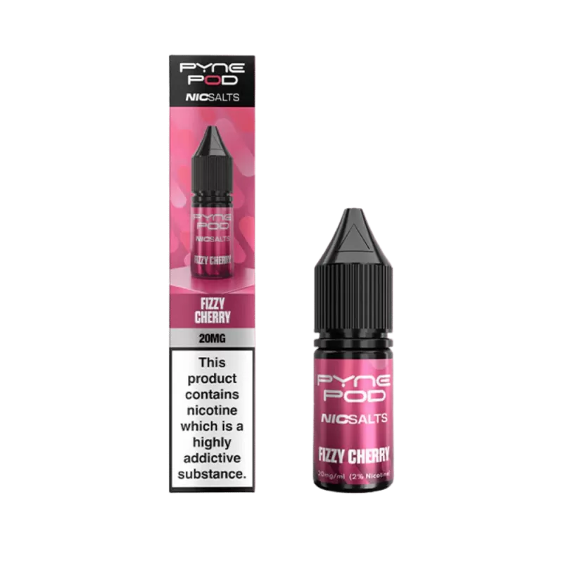 Pyne Pod Nic Salt Fizzy Cherry E-Liquid - 10mg