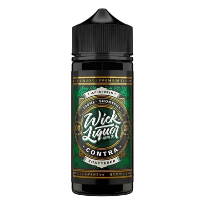 Wick Liquor Contra Shattered 100ml Vape Juice - Add Nic Shot#0 Nic Shots>1 x 18mg Nic Shot>2 x 18mg Nic Shots