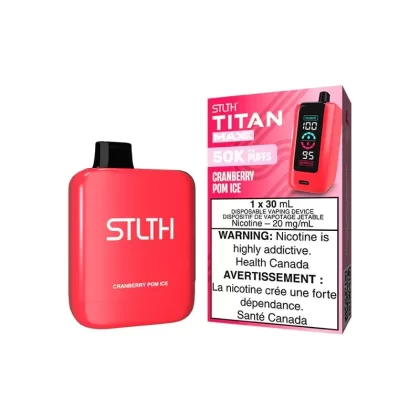 STLTH Titan Max Disposable Vape – 50k Puffs – Cranberry Pom Ice