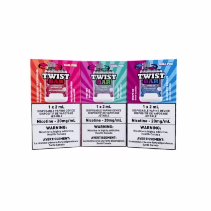 Twist bar Disposable Vape 10K Puffs ( 20MG Intense ) - Strawberry Kiwi / Kiwi Passionfruit Guava / 20MG Intence