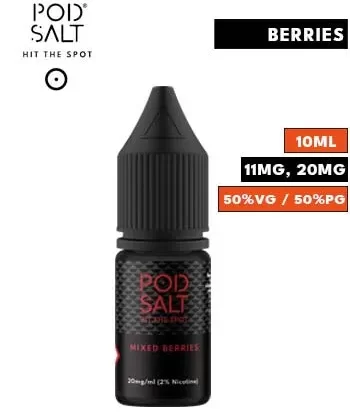 Mixed Berries Nic Salt E Liquid by Pod Salt Core - 11mg