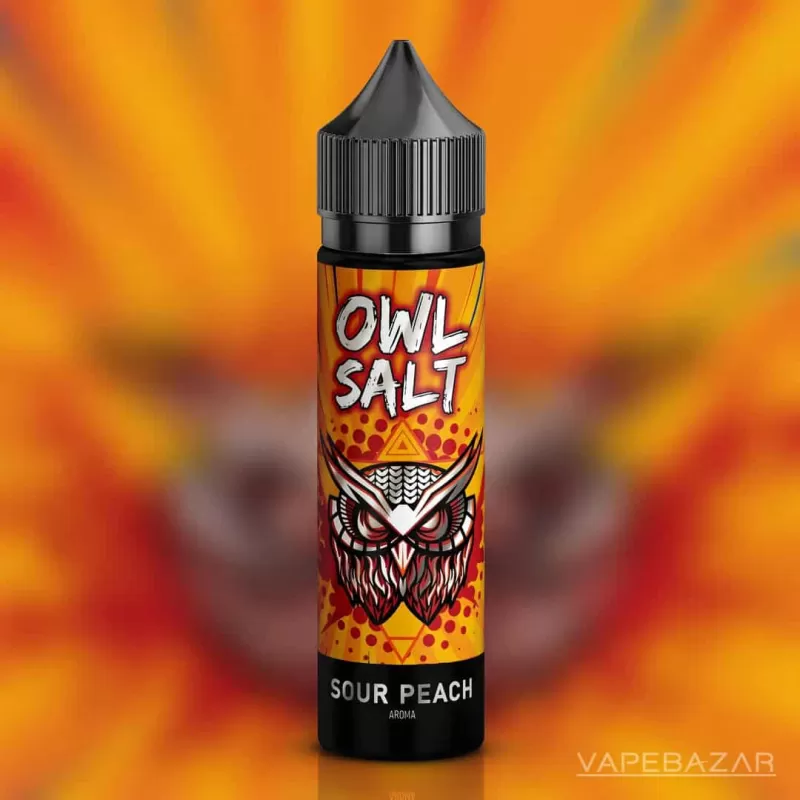 OWL Salt Longfill Sour Peach Aroma 10ml in 60ml - 0 mg/ml / 10 ml / 60 ml - Image 2