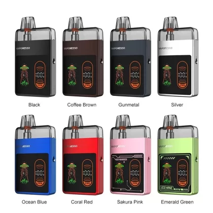Vaporesso Eco Nano Pro Pod System - colors#Ocean Blue>Emerald Green>Black>Silver>Coral Red>Coffee Brown>Gunmetal