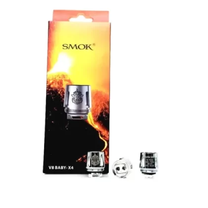 SMOK TFV8 BABY-X4 Core Replacement Coils – 5pk (5 Replacement Coils)