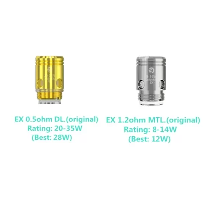 Joyetech EXCEED D22-D19 Tank Replacement Coil Heads 5PCS-PACK - 0.5ohm