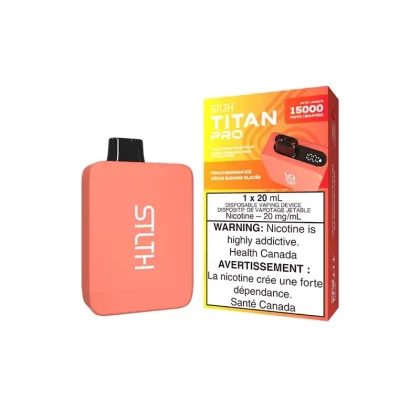 Stlth Titan Pro Disposable Vape – 15K Puffs – Peach Banana Ice