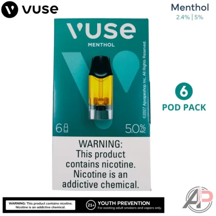 Vuse Alto Menthol Pods 6 Pack - 2.4% Menthol - 6 PODS, 5.0% Menthol - 6 PODS
