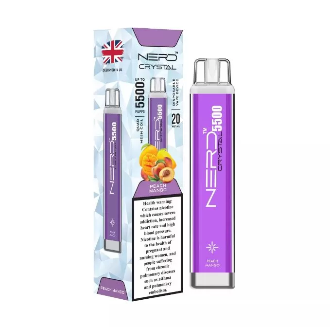NERD CRYSTAL DISPOSABLE VAPE (5500 Puffs) - Mango Ice / 20 mg - Image 2