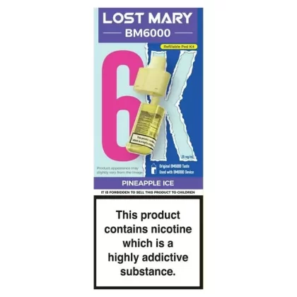 Lost Mary BM6000 Prefilled Pod Pineapple Ice - Ejuicewarehouse