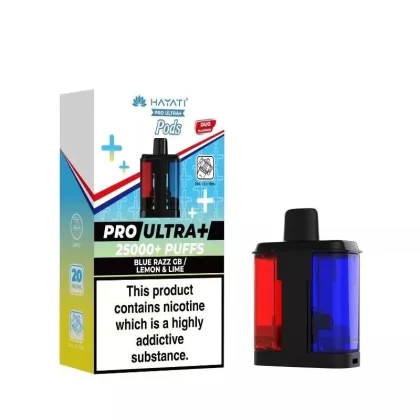 Hayati Pro Ultra Plus 25K Blue Razz GB / Lemon Lime Refill Pods
