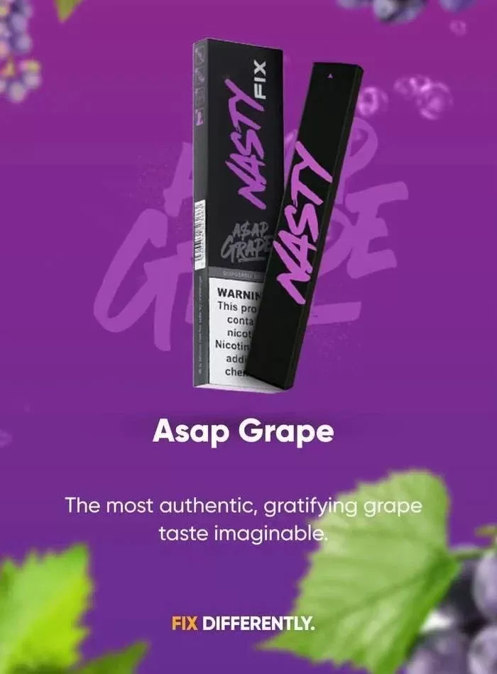 Nasty Fix ASAP Grape Disposable Vape - Image 2