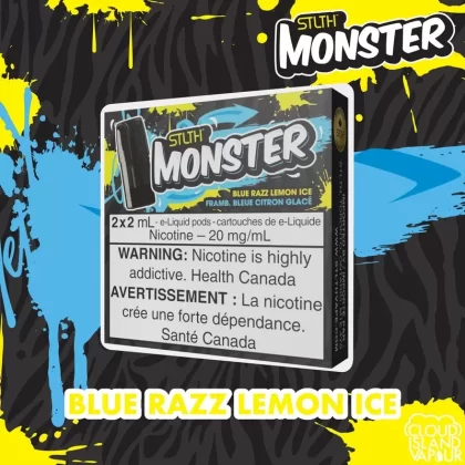 STLTH Monster Pod Pack – Blue Razz Lemon Ice