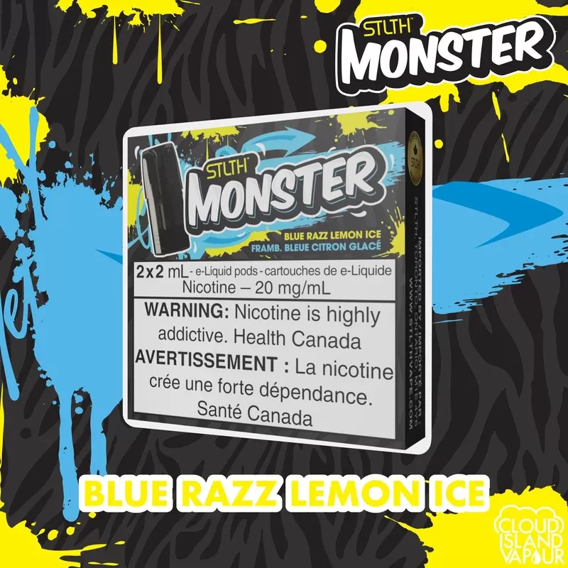 STLTH Monster Pod Pack – Blue Razz Lemon Ice