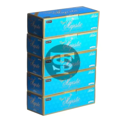 Royal Majestic Filter Tubes King Size Blue (Light) 5 Cartons of 200 - Ejuicewarehouse