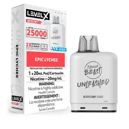 Flavour Beast Level X Vape Pod – 25K – Epic Lychee