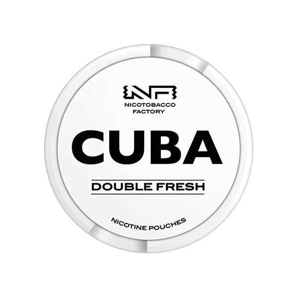 CUBA White Nicotine Pouches Double Fresh - Strength#16mg (EE3B3A)