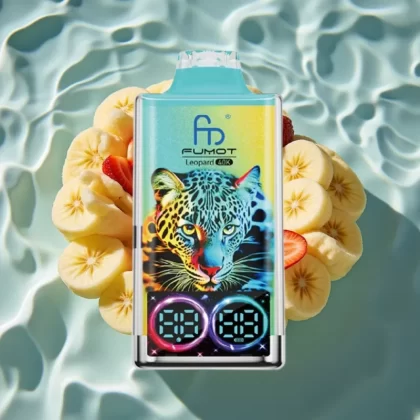 Fumot Leopard 40K Puffs Dual Mesh Strawberry Banana Disposable Vape with 700mAh Battery & Type-C Charging - Bangvapeaustralia