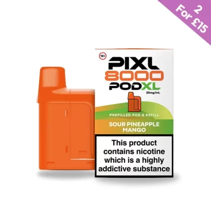 Sour Pineapple Mango – Pixl 8000 Prefilled Pods