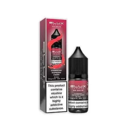 ELUX STRAWBERRY RASPBERRY CHERRY ICE Nic Salt (10pk) 5mg 10mg 20mg Vape Juice Liquid