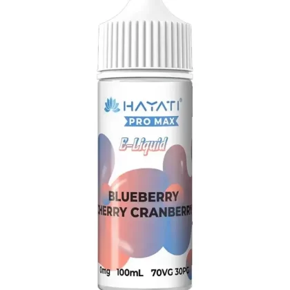 Hayati Pro Max Blueberry Cherry Cranberry 100ml Shortfill Vape Juice