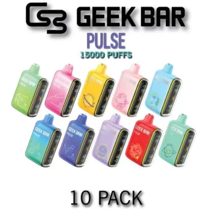 Geek Bar Pulse Disposable Vape Device | 15000 Puffs – 10PK