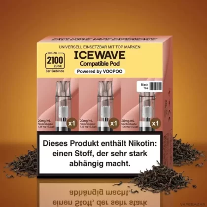 ICEWAVE Pod – Black Tea – 3er Pack - Tee / 20mg/ml