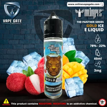 Gold Ice - The Panther Series Ice E Liquid by Dr. Vape - 3 mg /