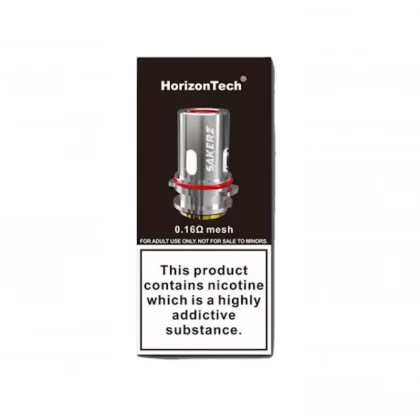 Horizontech Sakerz 0.16ohm Mesh Replacement Coils – Singles & Packs of 3 - Single Coil, Pack of 3 x Coils